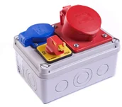 Rozdzielnie elektryczne - PCE Rozdzielnica Koło 16/5GS wyłącznik 0-1 - miniaturka - grafika 1