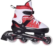 Rolki - Head łyżworolki dla dzieci I regulowane I 4 rozmiary I wygodne I oddychające I dla chłopców i dziewcząt I design przypominający trampki - czerwono-białe, wielokolorowa, 34-37 H4JR12 - miniaturka - grafika 1