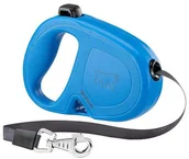 Smycze dla psów - Ferplast Flippy One Tape M Smycz automatyczna Taśma 5 m Niebieski - miniaturka - grafika 1