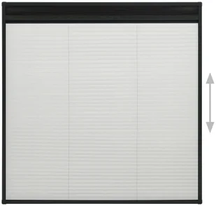 VidaXL Plisowana moskitiera okienna, aluminium, antracyt, 120x120 cm 148666 VidaXL - Moskitiery - miniaturka - grafika 5