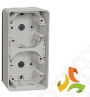 Klawisze i ramki - Schneider Electric MUREVA STYL Podstawa naścienna 2 podwójna pionowa IP55 biała MUR39912 MUR39912/SCH - miniaturka - grafika 1