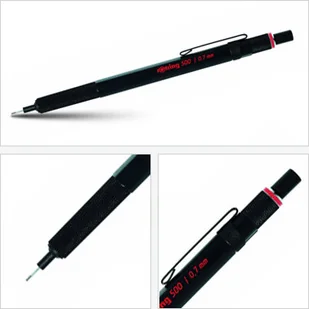 Rotring Ołówek automatyczny seria 500 - 0,7mm czarny 1904727 - Ołówki - miniaturka - grafika 2