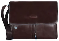 Torby na laptopy - Piquadro Blue Square Torba messenger skórzana 37 cm przegroda na laptopa mahagonibraun CA3337B2-MO - miniaturka - grafika 1