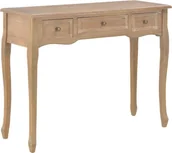 Konsole i sekretarzyki - vidaXL Stolik konsolowy z 3 szufladami brązowy 280047 - miniaturka - grafika 1