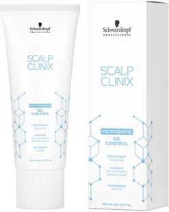 Schwarzkopf Professional Schwarzkopf Scalp Clinix - Oil Control treatment Masque - Maska Kontrolująca Sebum 200ml - Maski do włosów - miniaturka - grafika 2