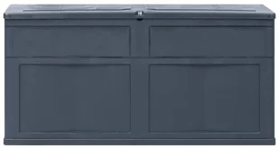 vidaXL Skrzynia ogrodowa, 320 L, czarna vidaXL - Skrzynie ogrodowe - miniaturka - grafika 7