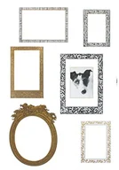 Naklejki na ścianę - Komar Deco naklejki "ramki", 1 sztuki, kolorowy, 19711h - miniaturka - grafika 1