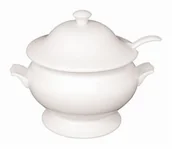 Inne naczynia kuchenne - Olympia y094 waza do zupy i chochla, biały Y094 - miniaturka - grafika 1