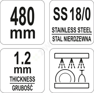 Yato SZPATUŁA 350MM YG-02412 - Wózki na żywność - miniaturka - grafika 3