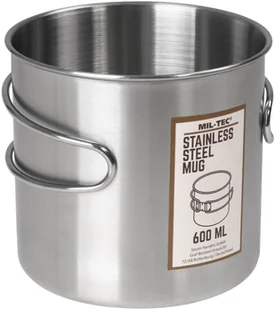 Mil-Tec Kubek Turystyczny 600ml Stal Nierdzewna - Kuchnia turystyczne i akcesoria - miniaturka - grafika 3