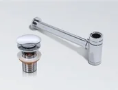 Korki do umywalek - Massi Korek Klik Klak Duży +Syfon walec do umywalki z przelewem MSA-KK-02+MSA-PM-02 - miniaturka - grafika 1