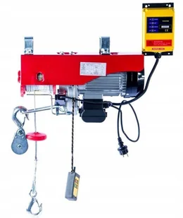 520 Wyciągarka linowa elektryczna ze sterowaniem zdalnym udźwig 500/1000 kg moc 1600 W długość liny 20 m) 24978766 52079741 - Wciągarki - miniaturka - grafika 2
