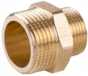 Nypel Redukcyjny Mosiężny 1/2'x3/8' - Rury - miniaturka - grafika 2