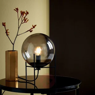 Nordlux Lampa stołowa Alton ze szklanym kloszem szary dym - Lampy stojące - miniaturka - grafika 2