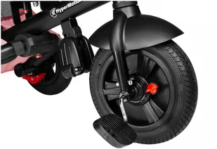 HyperMotion Rowerek trójkołowy Tobi Velar + folia przeciwdeszczowa - różowy TOBI VELAR PINK - Rowerki trójkołowe - miniaturka - grafika 7