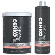 Zestawy kosmetyków damskich - Zestaw system regenerujący Szampon + odżywka C:ehko SOS Care wege - miniaturka - grafika 1