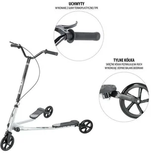 Nils Extreme FL180 BLACK-SILVER FLIKER HULAJNOGA - Hulajnogi - miniaturka - grafika 3