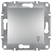 Wyłączniki światła i elektryczne - Schneider ASFORA-Przycisk-""światło""-bez-ramki-aluminium-p-t EPH0900161 - miniaturka - grafika 1