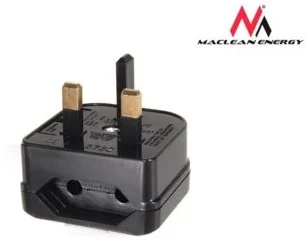 Maclean Maclean ADAPTER GNIAZDO EU NA WTYK UK CZARNY MCE71 2_420277 - Huby USB - miniaturka - grafika 3