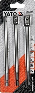 YATO ADAPTER HEX DO NASADEK KPL.3szt 1/4" 3/8" 1/2&quot YT-04628 YT-04628 - Akcesoria do elektronarzędzi - miniaturka - grafika 3