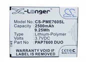 Baterie do telefonów - Cameron Sino Prestigio MultiPhone 7600 Duo PAP7600 DUO 2500mAh 9.25Wh Li-Polymer 3.7V - miniaturka - grafika 1