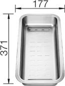 Akcesoria do armatury i ceramiki - BLANCO Odsączarka stalowa do ZENAR ceramika 226189 - miniaturka - grafika 1