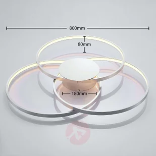 LINDBY Lindby Riley lampa sufitowa LED ściemniana - Lampy sufitowe - miniaturka - grafika 4