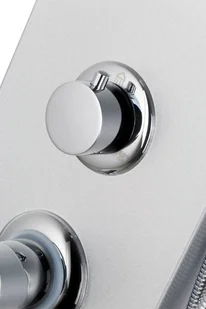 Corsan Panel prysznicowy Alto A017 gwiezdna szarość z oświetleniem LED A-017M ALTO LED SREBRNY - Panele prysznicowe - miniaturka - grafika 6