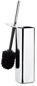 Akcesoria do wc - Relaxdays szczotkę do WC, posiadacz szczotka WC z szczotka do WC, do montażu na ścianie, HTB ścian: 38,5 x 8 x 8 cm, srebrna/czarna 10021742 - miniaturka - grafika 1