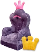 Fotele i pufy dla dzieci - Fotel Dla Dzieci Rozkładany Fotelik Pluszowy Pufa - miniaturka - grafika 1