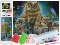 Zabawki kreatywne - Mozaika Diamentowa 5D Haft Malowanie Sowa i Sówki ** KUP Z DOSTAWĄ TEGO SAMEGO DNIA DO NAJWIĘKSZYCH MIAST ** 0000045781 - miniaturka - grafika 1