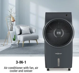 Wentylator OneConcept OneConcept Kingcool klimatyzator wentylator schładzacz powietrza jonizator szary ACO3-Kingcool-B - Wentylatory - miniaturka - grafika 2