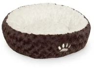 Legowiska dla psów - Nobby 71562 Donut neiku do lub psy, koty 45 cm, brązowy/biały - miniaturka - grafika 1