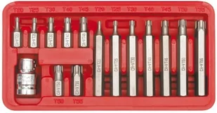 Vorel Końcówki specjalne torx T20-T55 30/75mm 15szt. 66580 - Bity - miniaturka - grafika 3