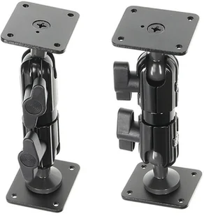 Brodit Aluminiowe podwójne ramię montażowe 132 mm o dużej wytrzymałości z regulacją 360° oraz kwadratową podstawą + EKSPRESOWA 202016 - Uchwyty samochodowe do telefonów - miniaturka - grafika 2