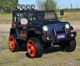 Super-Toys MEGA JEEP SUNSHINE, NAPĘD 4X4, WOLNY START/ MIĘKKIE KOŁA, BLUETOOTH, RADIO EXCLUSIVE/2388 S-2388-CZERWONY - Pojazdy elektryczne dla dzieci Super-Toys MEGA JEEP SUNSHINE, NAPĘD 4X4, WOLNY START/ MIĘKKIE KOŁA, BLUETOOTH, RADIO EXCLUSIVE/2388 S-2388-CZERWONY - Pojazdy elektryczne dla dzieci - miniaturka - grafika 5
