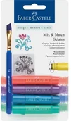 Kredki, ołówki, pastele i pisaki - Faber-Castell Kredki pigmentowe Gelatos - 4 sztuki - metaliczne 121806 - miniaturka - grafika 1