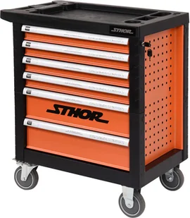 Sthor SZAFKA SERWISOWA Z NARZĘDZIAMI 6 SZUFLAD 302 ELEMENTY 58550 STHOR 58550 - Szafy i regały magazynowe - miniaturka - grafika 4