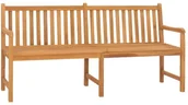 Ławki ogrodowe - shumee Ławka ogrodowa 180 cm lite drewno tekowe - miniaturka - grafika 1