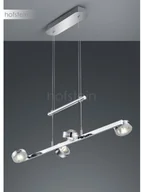 Lampy sufitowe - Trio Oświetlenie Leuchten Lentil Lampa Wisząca LED Chrom, 8-punktowe 372510806 - miniaturka - grafika 1