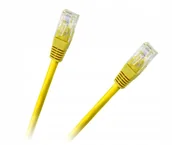 Patchcordy - Kabel Przewód Utp Lan Patchcord 1.0m Cca żółty - miniaturka - grafika 1