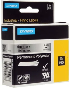 Dymo Etykieta przemysłowa 1805441 do 1000 Oryginalna kolor czarny na metali - Etykiety do drukarek - miniaturka - grafika 3