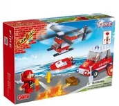 Klocki - Banbao 8129 Zestaw podstawowy Straż Pożarna - miniaturka - grafika 1