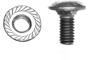 OBO Bettermann Śruba grzybkowa z nakrętką M6x12 FRSB 6X12 VA4301 6406138 6406138 - Kanały kablowe - miniaturka - grafika 2
