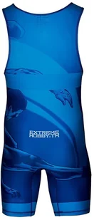 Extreme Hobby Trykot zapaśniczy, WRESTLING, niebieski, rozmiar XL - Pozostałe akcesoria do sportów walki - miniaturka - grafika 4