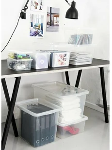 PLAST TEAM Pojemnik BASIC 30 L 39,5 x 59,5 x 16,9 cm PLAST TEAM - Pudła i pojemniki do przechowywania - miniaturka - grafika 5