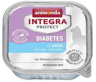 Animonda Integra Protect Diabetes dla kota smak łosoś tacka 100g - Mokra karma dla kotów - miniaturka - grafika 3