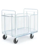 Wózki magazynowe - AJ Produkty Wózek CARRIER, z siatki z furtkami, 1400x850x1180 mm - miniaturka - grafika 1