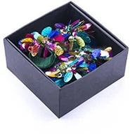 Akcesoria do wc - Legendarte legendarte legendhome allacciatovagliolo biżuteria zestaw 4 sztuki, szkło/PCW, wielokolorowa, 19 x 19 x 7 cm LH-017 - miniaturka - grafika 1