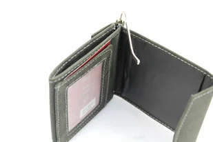 Wild Portfel Skórzany Skóra Licowa Mały Kostka Bez Zapięcia - Portfele - miniaturka - grafika 3